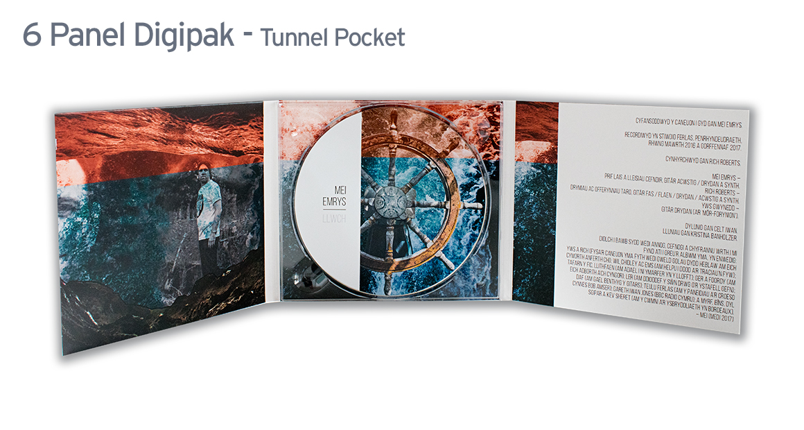6 Panel CD Digipak Tunnel Pocket Image 3