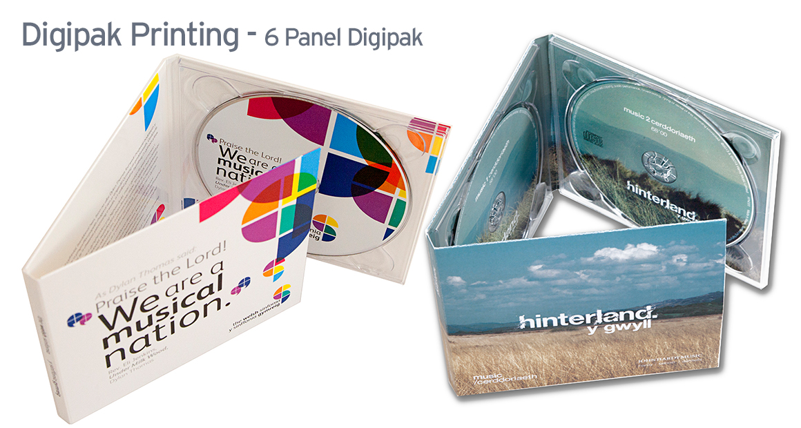 Short Run 6 Panel CD Digipak Printing