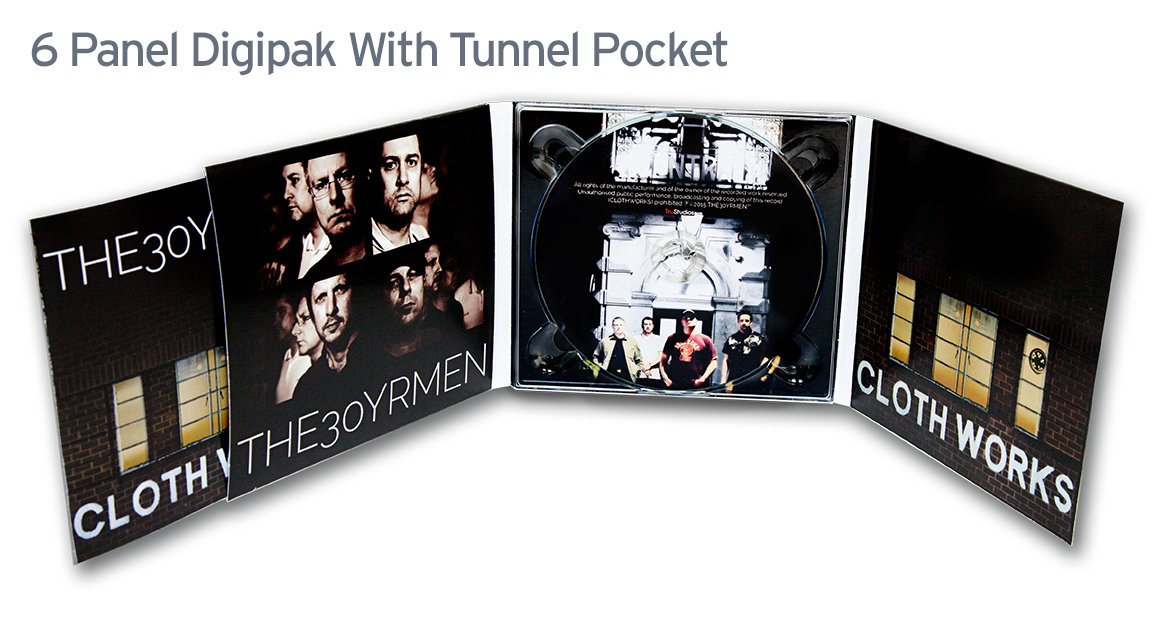 6 Panel CD Digipak With Tunnel Pocket - Single Disc