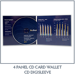 CD Digisleeve 4 Panel CD Card Wallet 4 panel CD Digisleeve Card Wallet