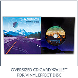 Oversized Vinyl Effect CD Card Wallet