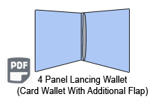 4 Panel CD Card Wallet - Lancing Wallet