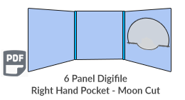 6 Panel CD digisleeve template