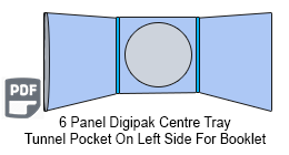 6 Panel CD Digipak 1 Disc with Tunnel Pocket