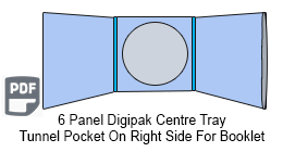 6 Panel CD digipak Two Discs with Tunnel Pocket 6 Panel CD Digipak 2 Disc with Tunnel Pocket