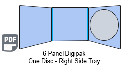 6 Panel CD Digipak 1 Disc