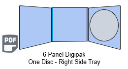 6 Panel CD digipak One Disc 6 Panel CD Digipak 1 Disc