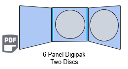 6 Panel CD digipak Two Discs 6 Panel CD Digipak 2 Disc
