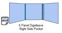 6 Panle CD digisleeve Template 6 Panel CD Digisleeve