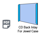 CD Back Inlay template CD Back Inlay