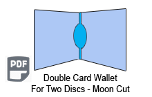 4 Panel CD Card Wallet 2 Disc