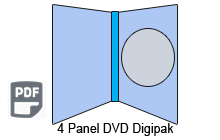 4 Panel DVD Digipak