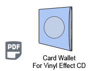 Vinyl Effect CD Card Wallet